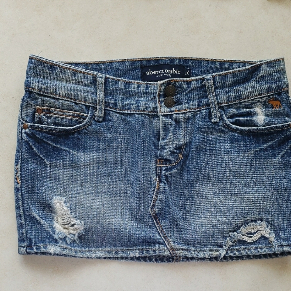 Abercrombie Kids Classic Blue Denim Skirt